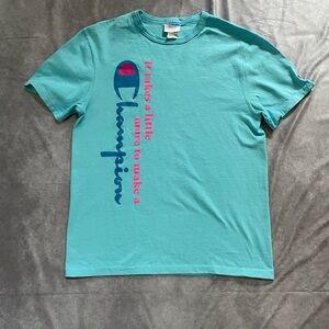 Champion Aqua Blue Crewneck T-Shirt